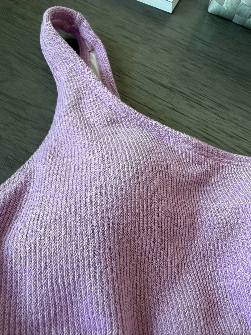 Women's Ribbed Lavender Bikini Set